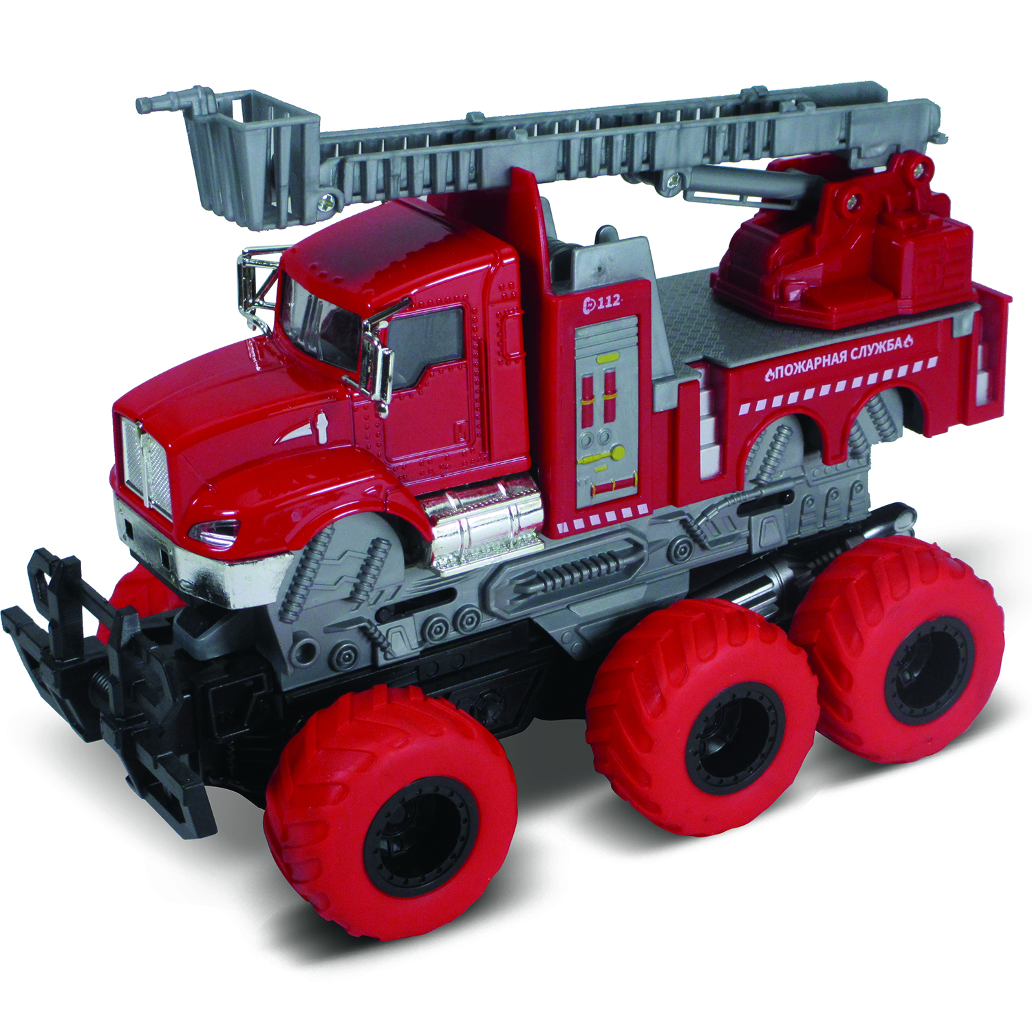 Пожарная машина Funky Toys 1:43 фрикционный FT61094 - фото 1