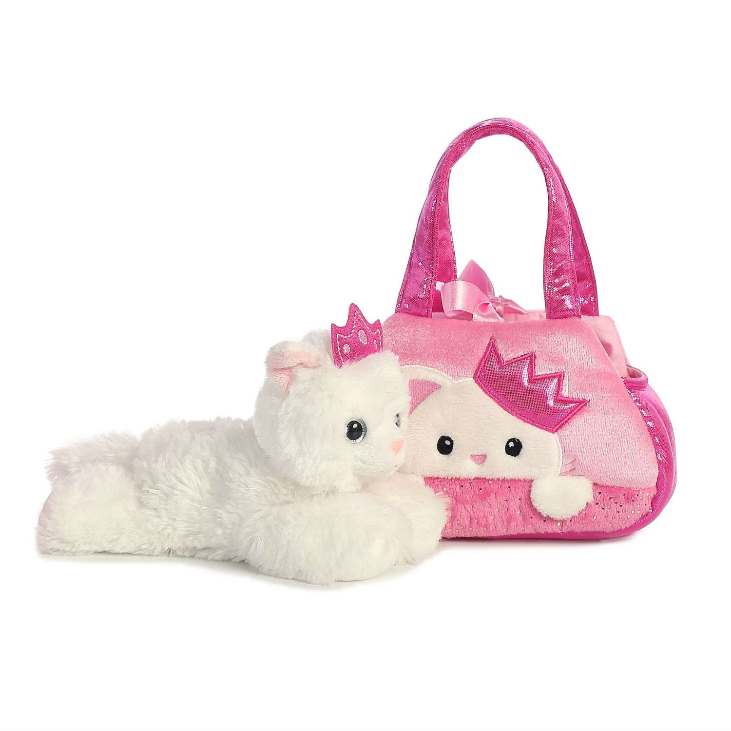 Мягкая игрушка Aurora Кошка в сумке переноске - фото 3