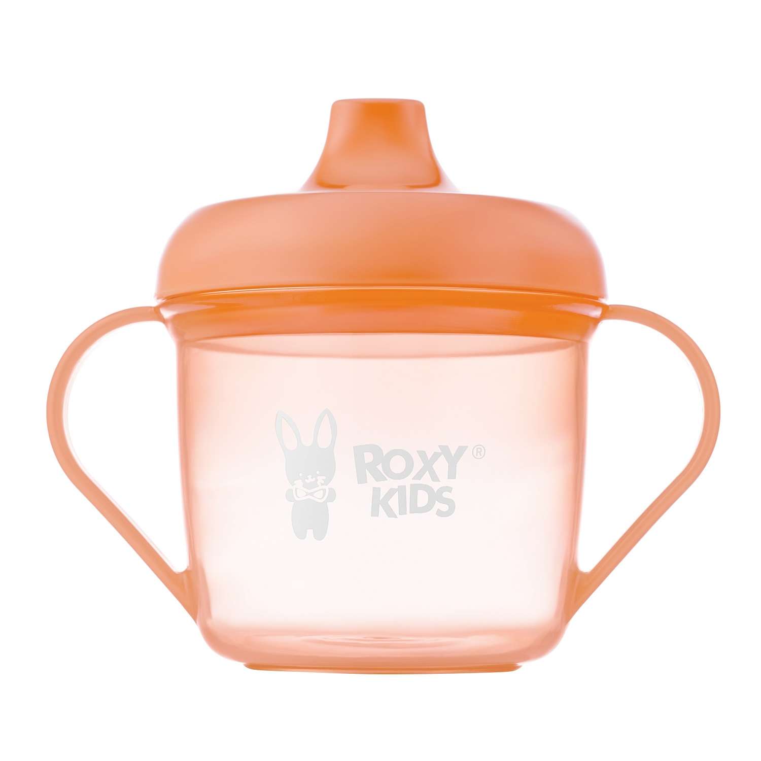 Детский поильник-чашка ROXY-KIDS с твердым носиком 180мл цвет персиковый - фото 6