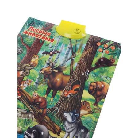 Обучающий плакат Наша Игрушка Лесные животные с сенсорными кнопками и озвучиванием
