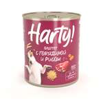 Корм для собак Harty 850г паштет с говядиной и рисом консервированный полнорационный