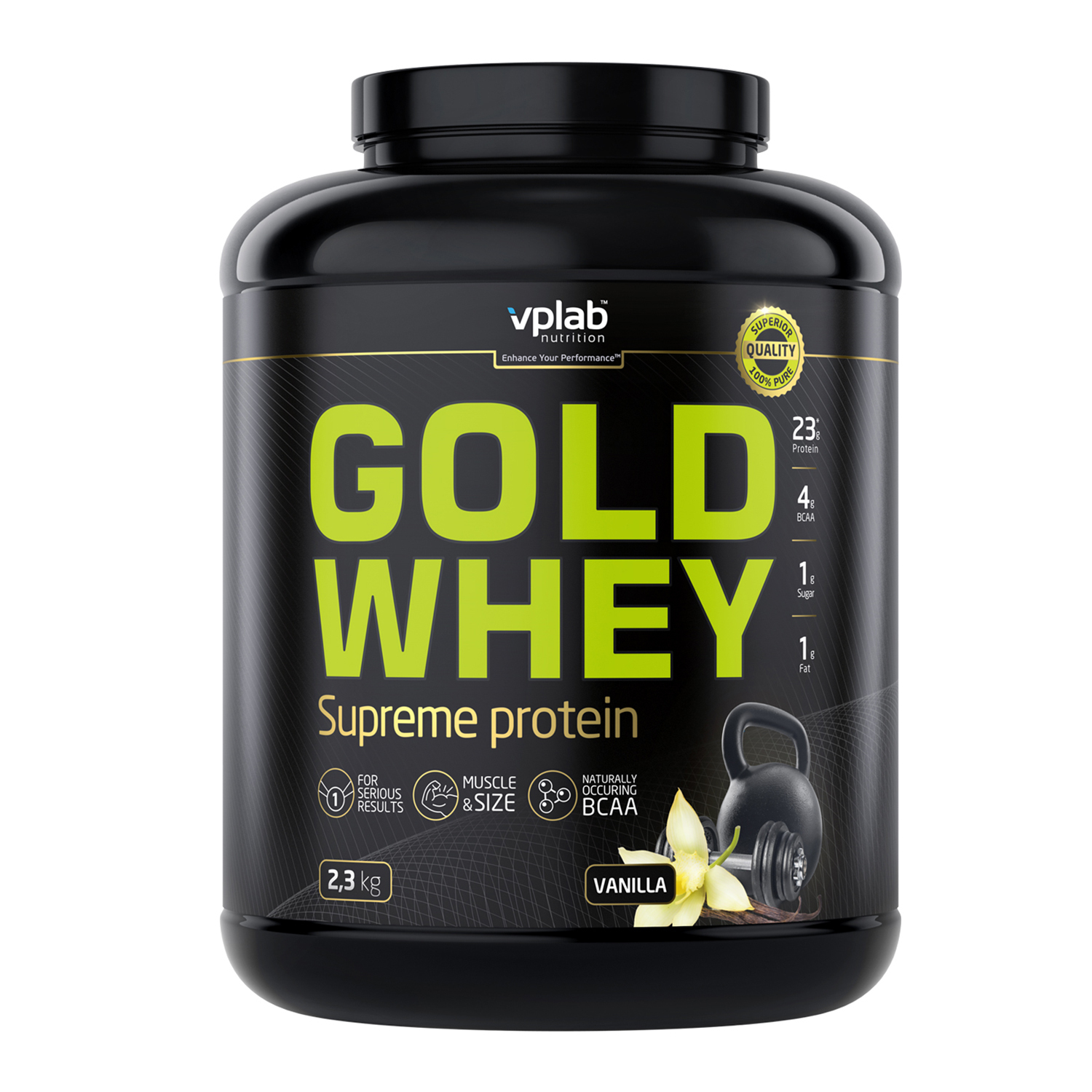 Протеин VPLAB Gold Whey ваниль 2300г - фото 1