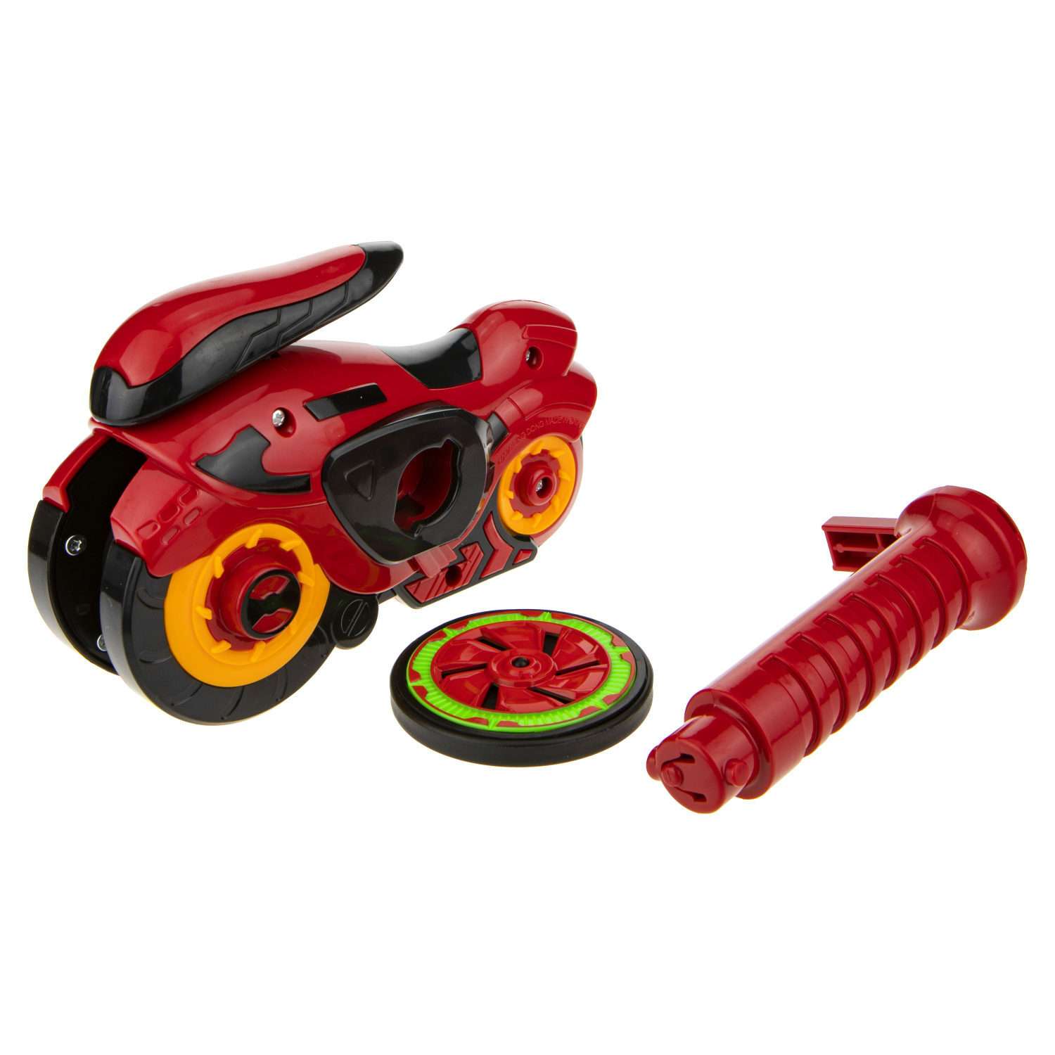 Игровой набор Hot Wheels Spin Racer Красный Мустанг игрушечный мотоцикл с колесом-гироскопом Т19372 - фото 3