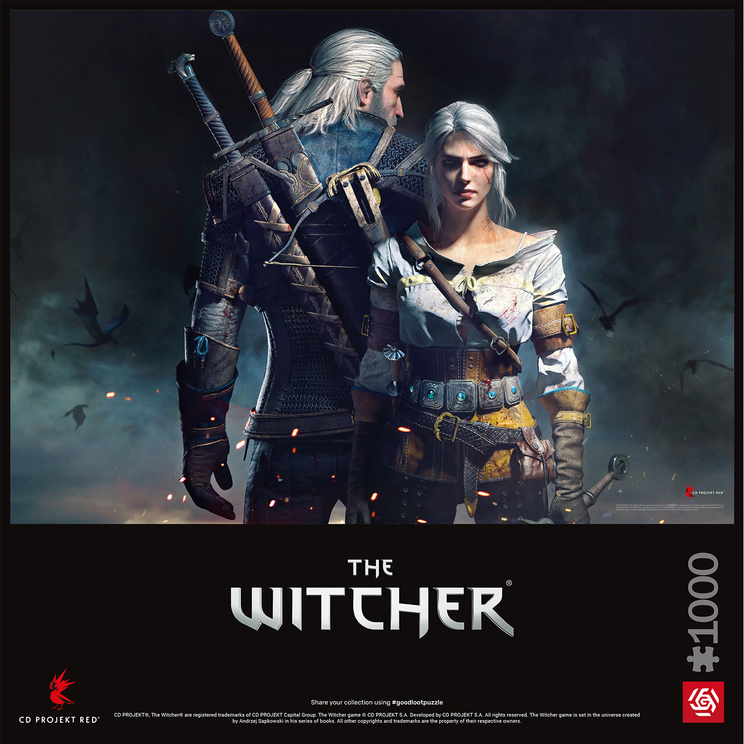 Пазл Good Loot The Witcher Geralt and Ciri - 1000 элементов Gaming серия - фото 9