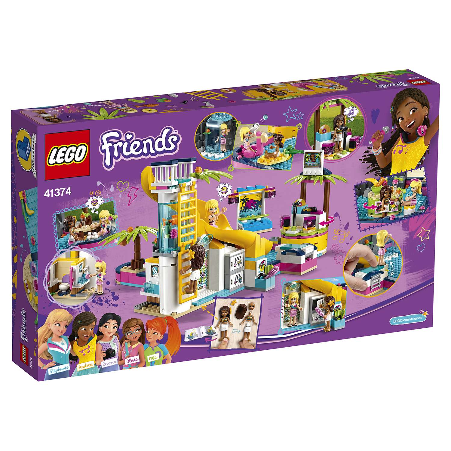 Конструктор LEGO Friends Вечеринка Андреа у бассейна 41374 - фото 3