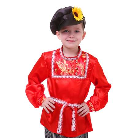 Карнавальный костюм Страна карнавалия русский народный для мальчика Хохлома размер 68