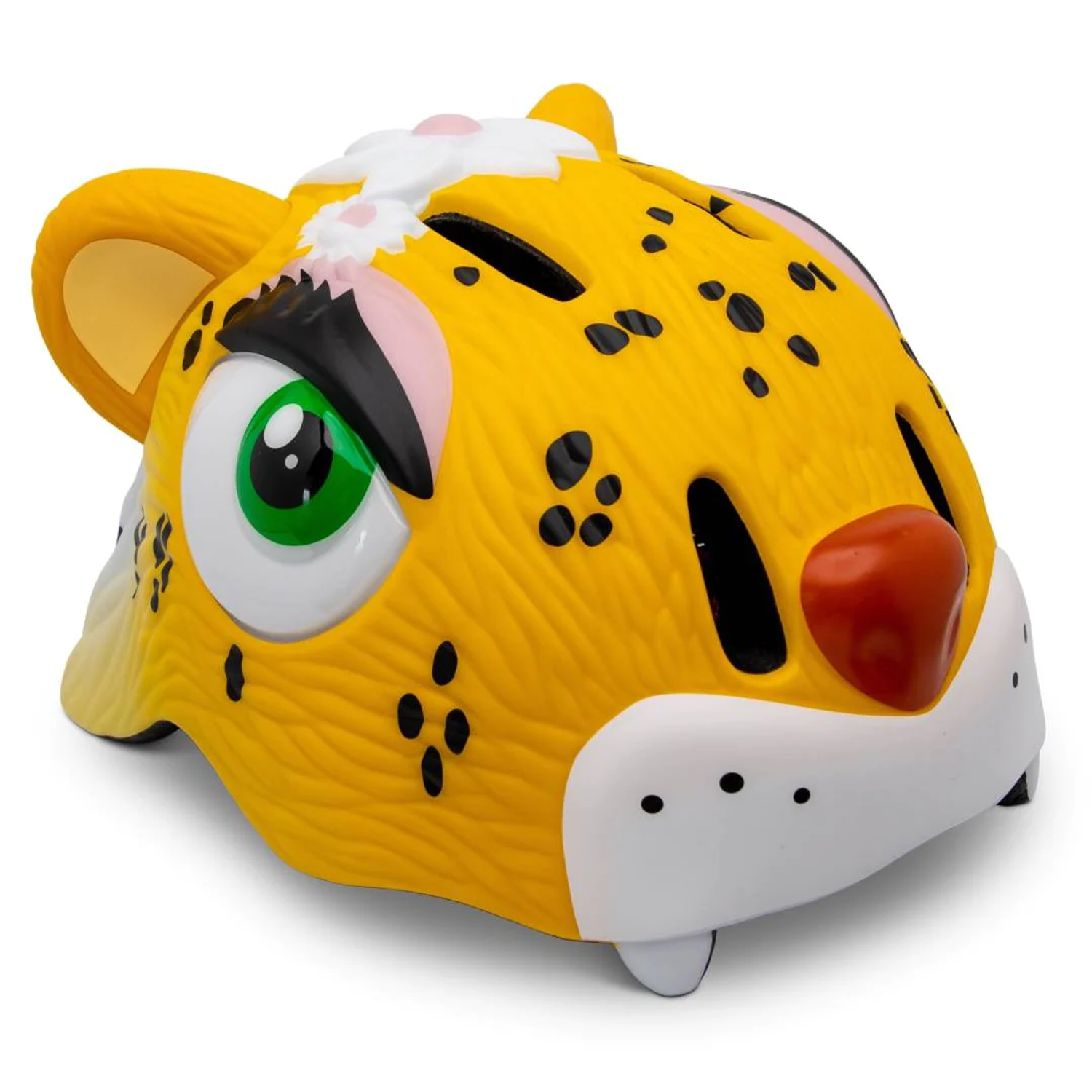 Шлем защитный Crazy Safety Yellow Leopard с механизмом регулировки размера 49-55 см - фото 1