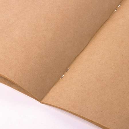 Блокнот-Скетчбук Brauberg для рисования и скетчинга 40 л крафтовая бумага 70 г м2 на скобе