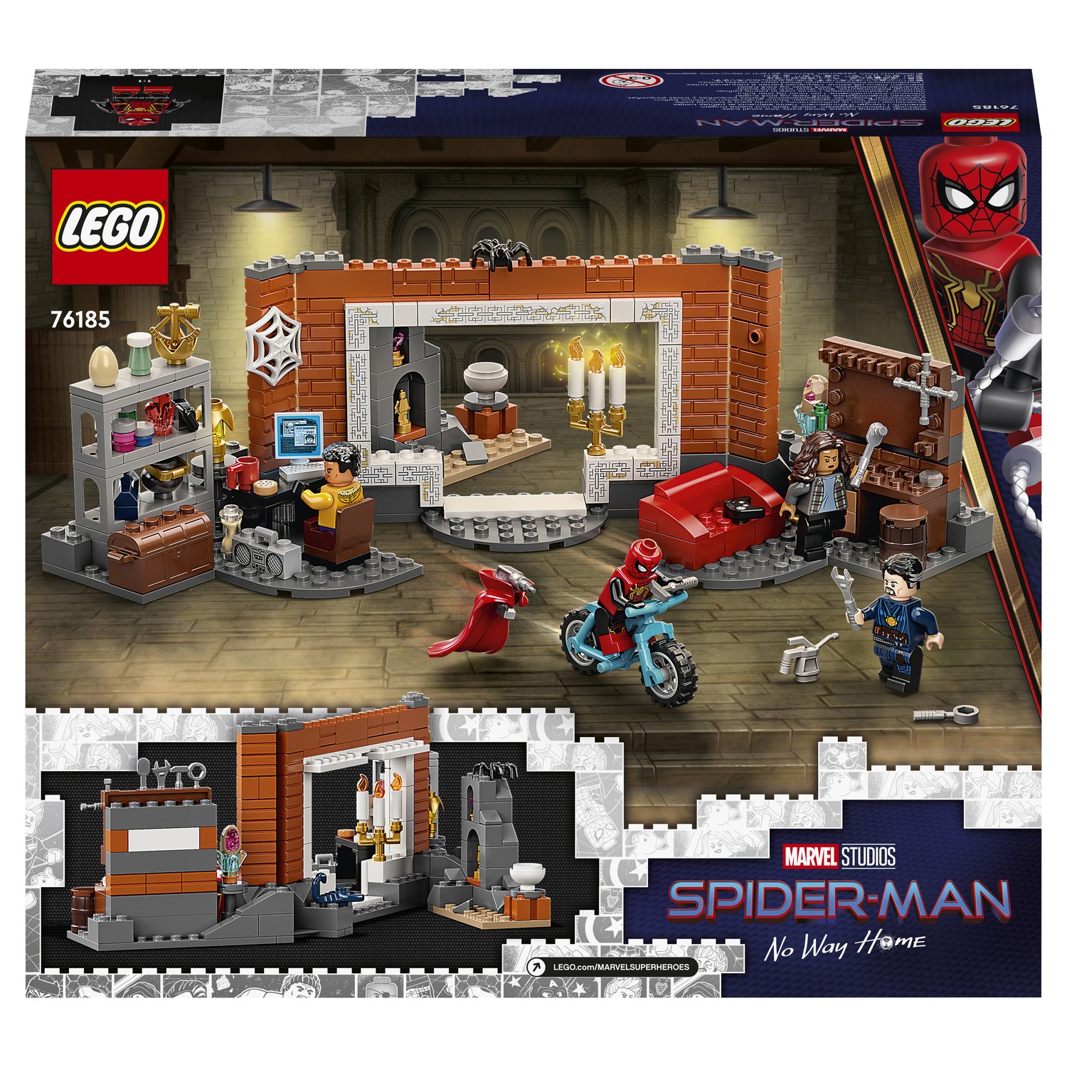 Конструктор LEGO Super Heroes Человек-паук в мастерской Санктума 76185  купить по цене 2599 ₽ в интернет-магазине Детский мир