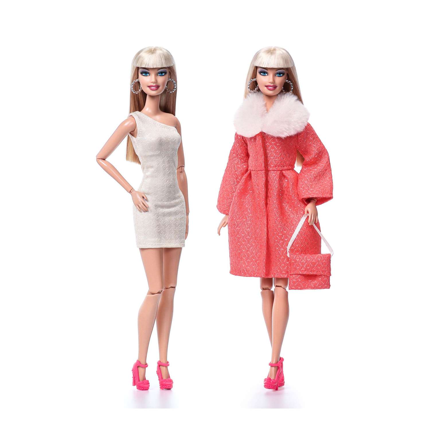 Одежда для кукол VIANA типа Барби 29 см набор пальто платье и сумка 1257.14 - фото 2