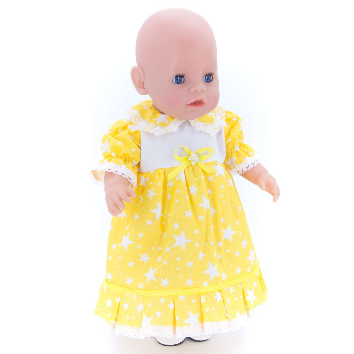 Платье нарядное Модница для пупса 43 см 6114 желтый 6114желтый - фото 3