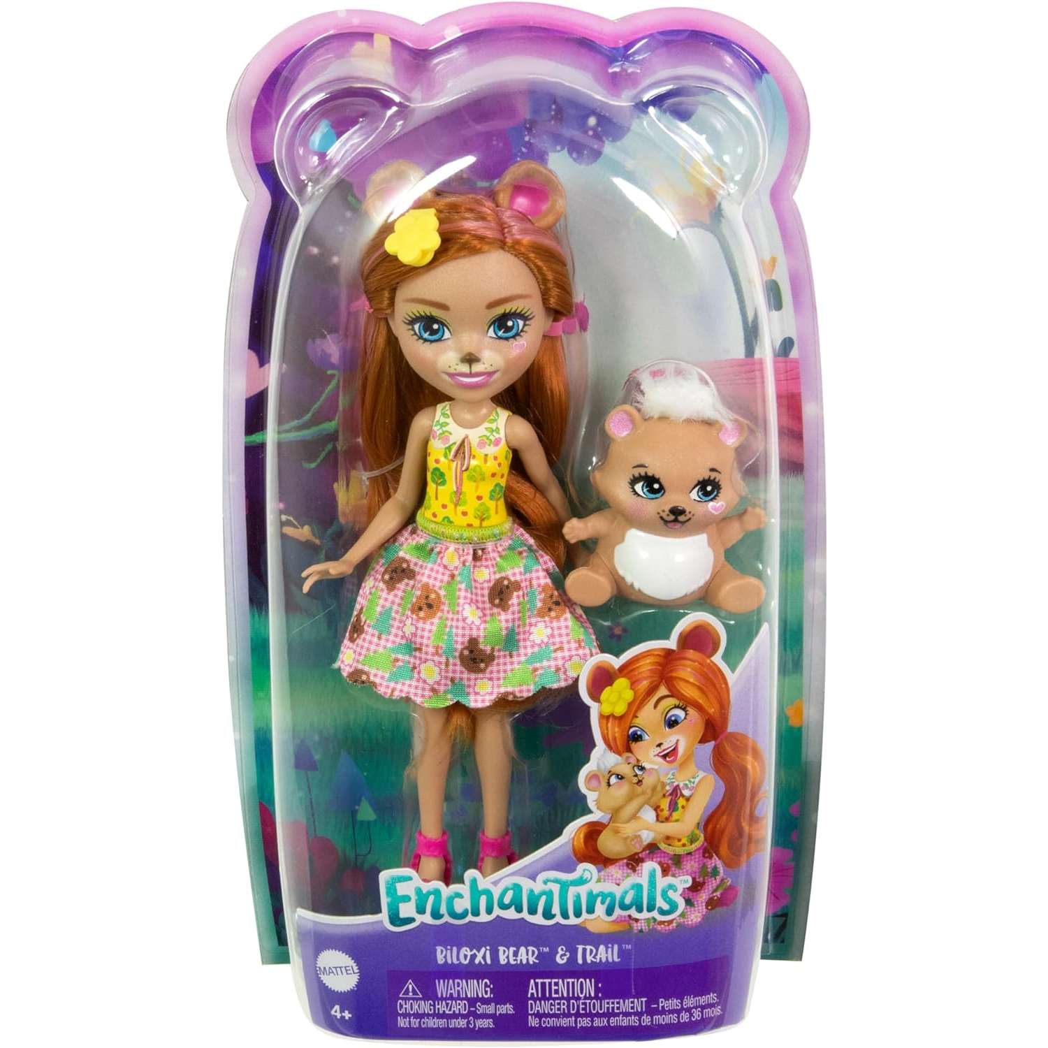 Кукла мини Enchantimals Билокси Бэир и питомец Трэйл HTP81 - фото 2