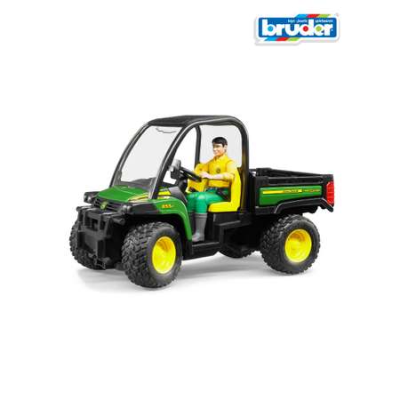 Игрушки BRUDER Мини-самосвал с фигуркой водителя John Deere Gator XUV 855D