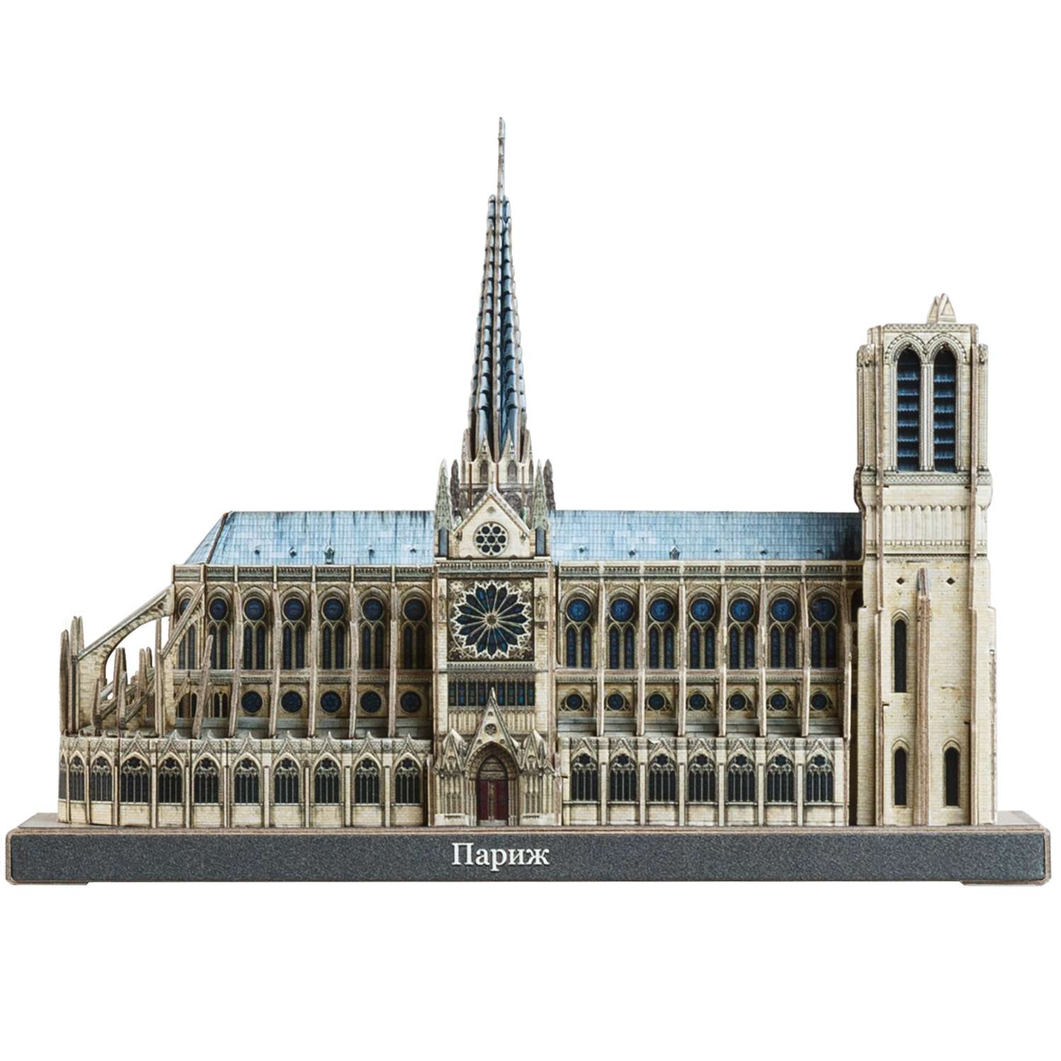 Сборная модель Умная бумага Города в миниатюре Собор Парижской Богоматери 549 549 - фото 1