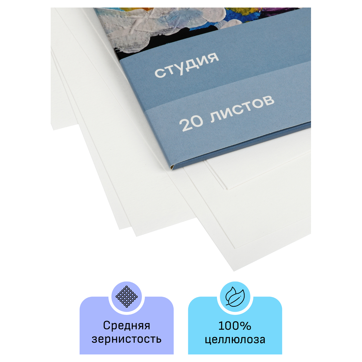 Папка для гуаши и акрила Гаммa серия Студия 20л А3 180г на м2 - фото 4