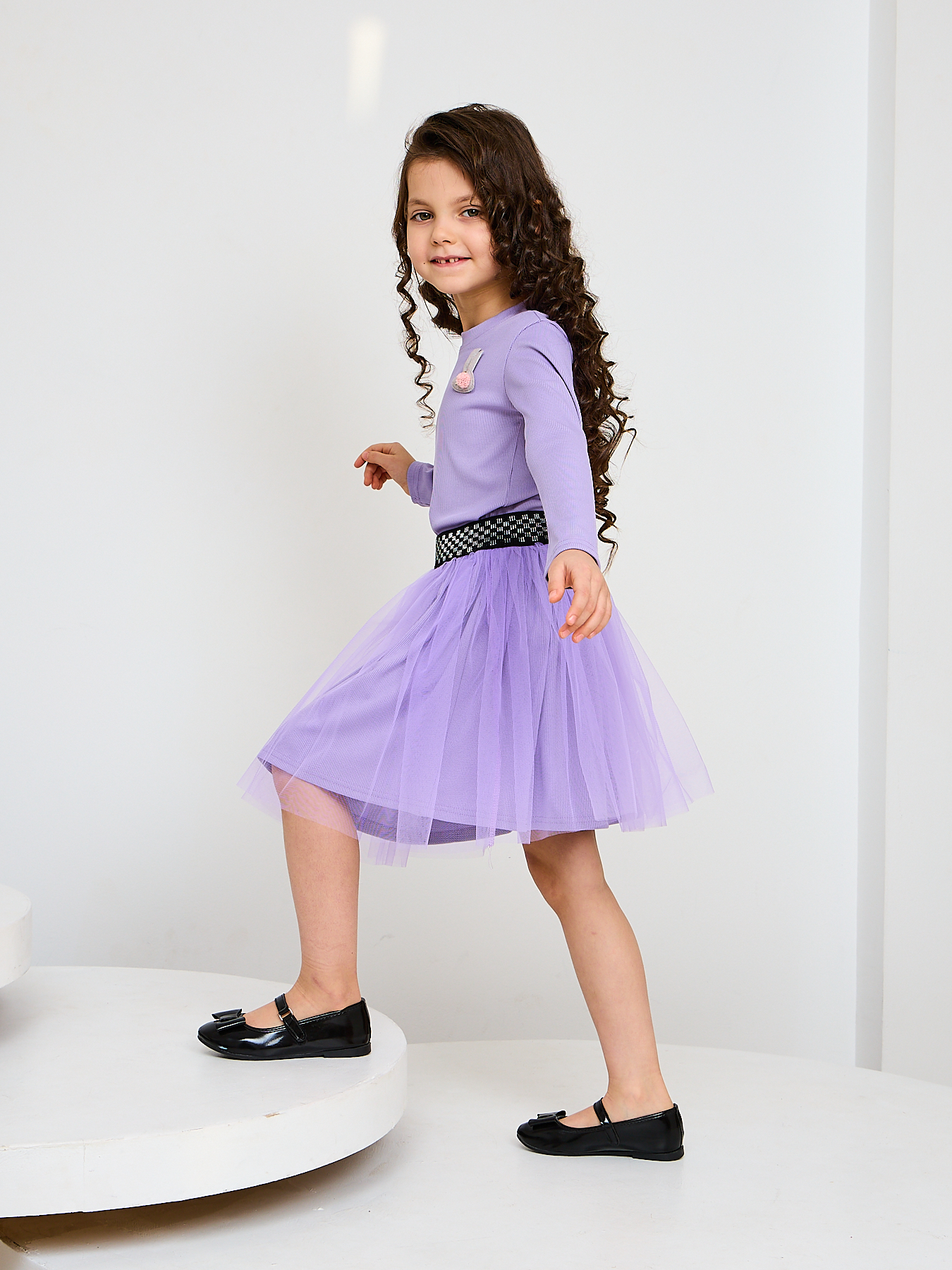 Комплект Mil Art kids 1902201537SUIT-SKIRT-FATIN-PURPLE - фото 4