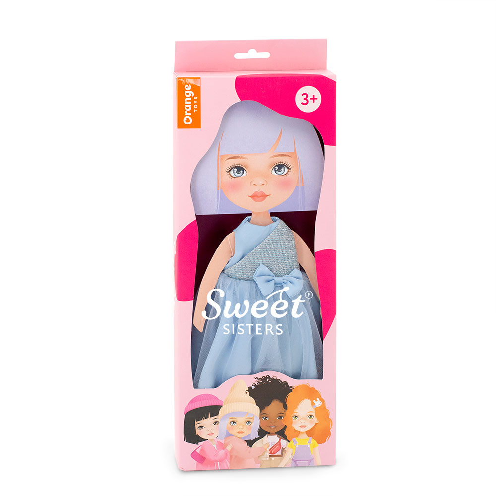 Набор одежды для кукол Orange Toys Sweet Sisters Голубое атласное платье Серия Вечерний шик S06 - фото 2