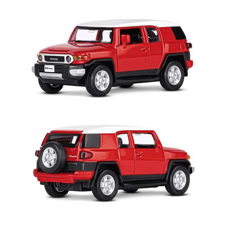 Внедорожник АВТОпанорама Toyota FJ Cruiser 1:32 красный