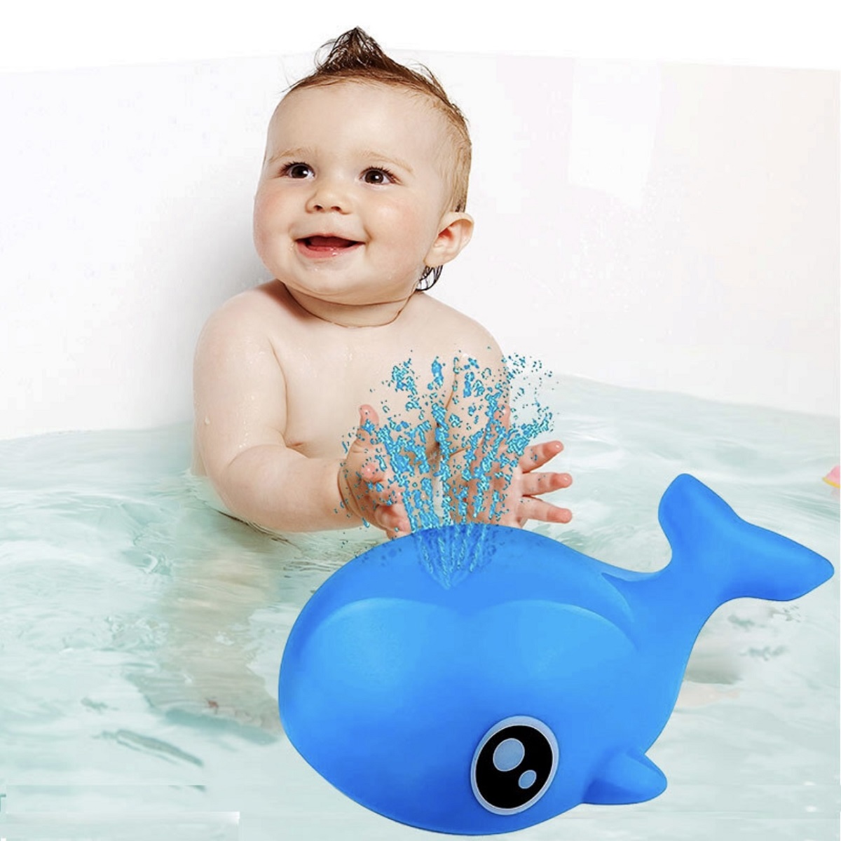 Игрушка для ванной Panawealth International Кит с фонтаном и подсветкой - фото 3