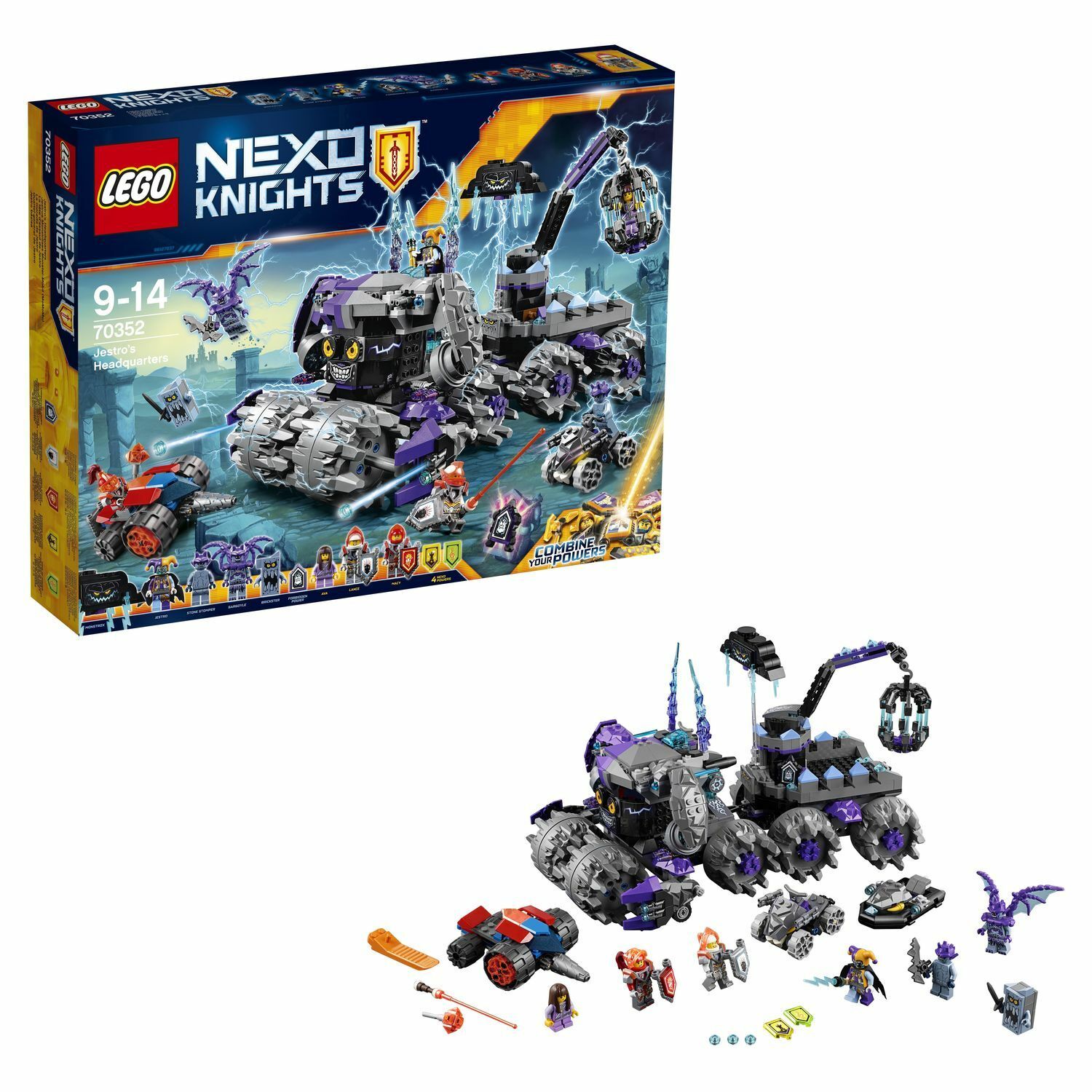 Конструктор LEGO Nexo Knights Штаб Джестро (70352) купить по цене 8499 ₽ в  интернет-магазине Детский мир