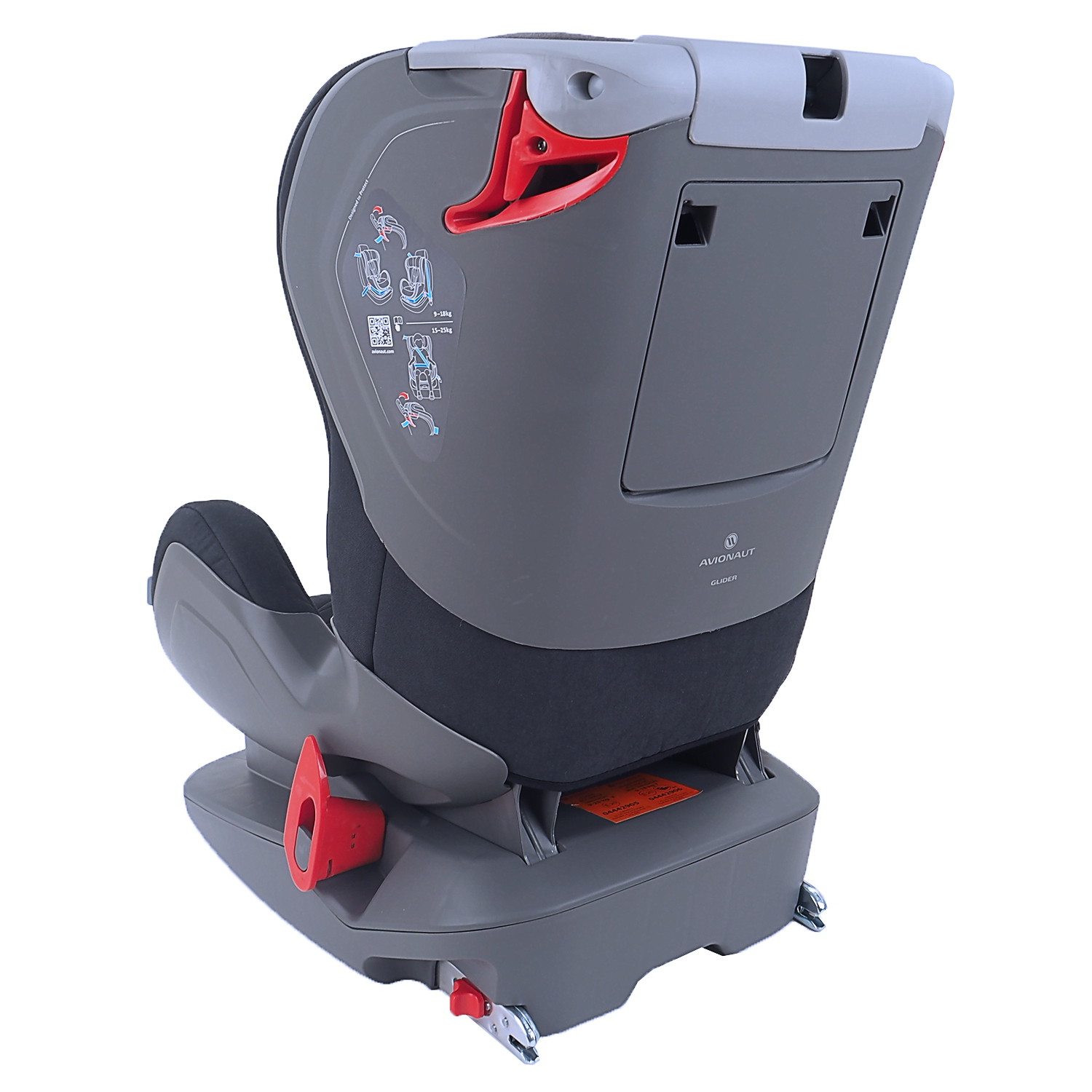 Автокресло Avionaut Glider Softy Isofix 9-25кг Черный-Светло-серый-Бирюзовый - фото 3