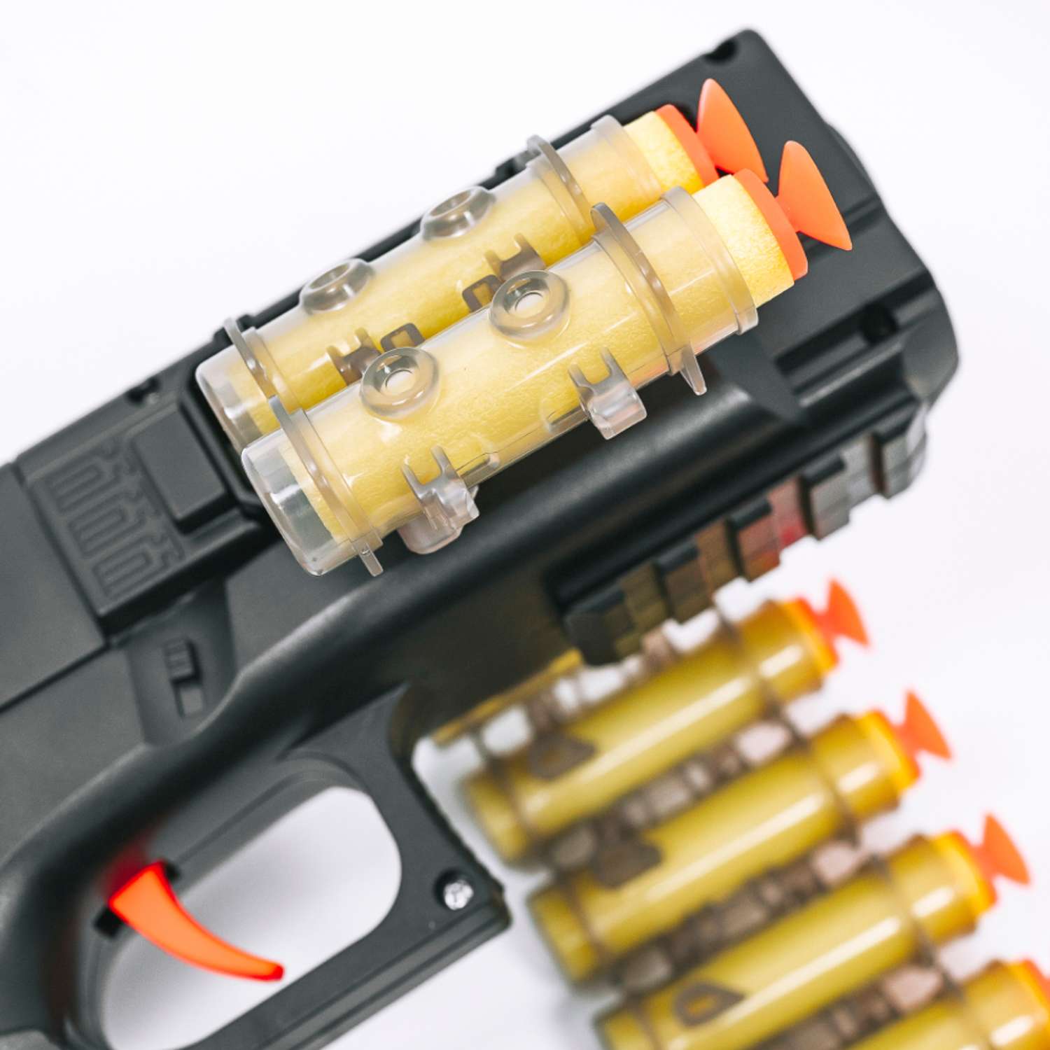 Пистолет детский игрушечный HITMAN GUN автоматический с пульками и дополнительные боеприпасы - фото 18