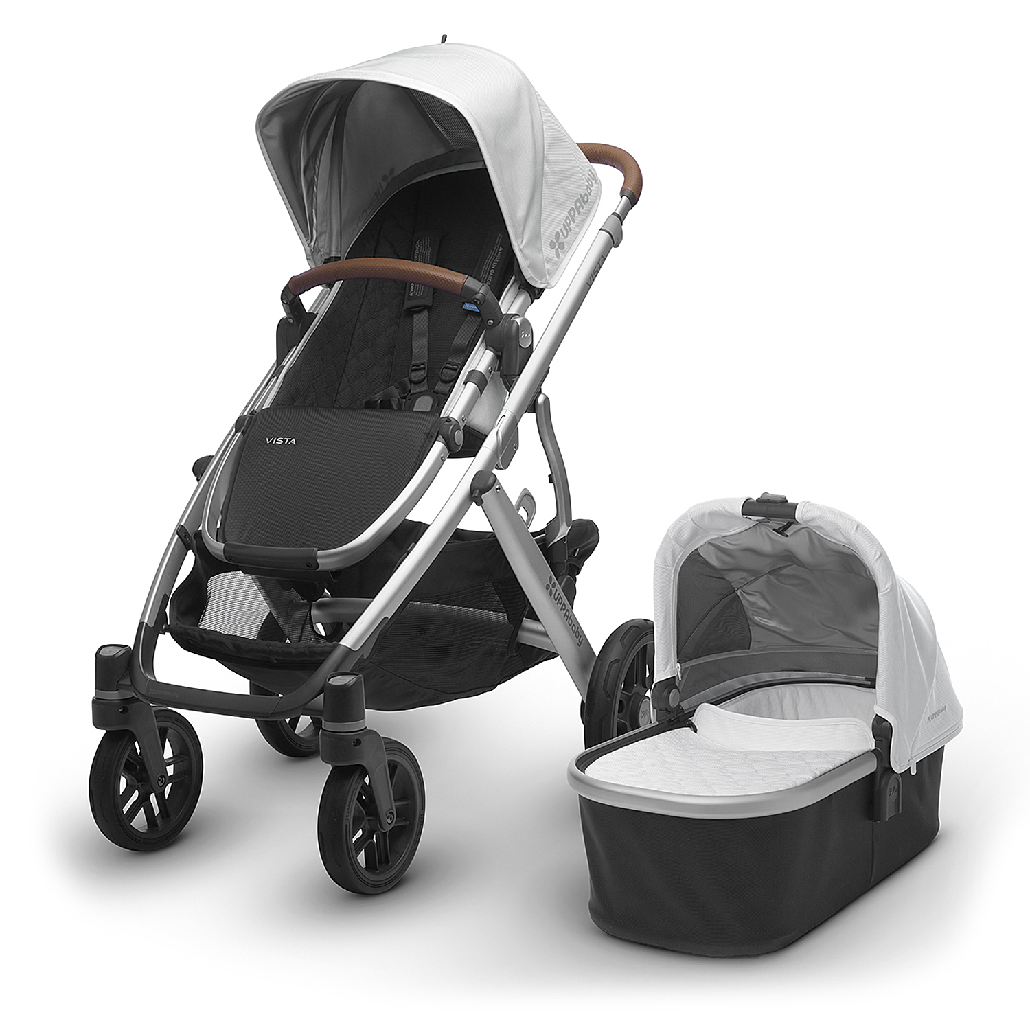 Коляска 2 в 1 UPPAbaby Vista 2018 Loic White - фото 1