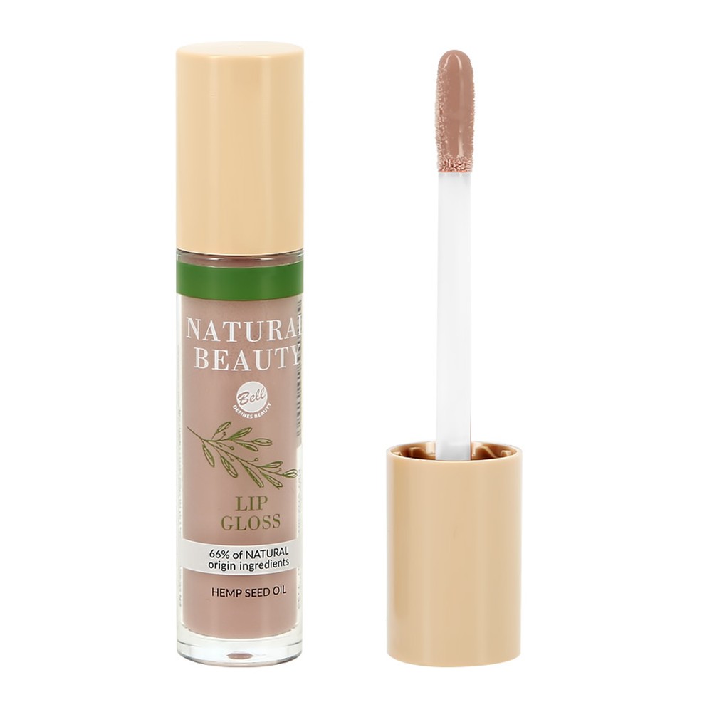 Блеск для губ Bell Natural beauty lip gloss тон 01 nude gloss увлажняющий с маслом - фото 5