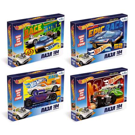 Пазл ORIGAMI Hot Wheels 104элемента в ассортименте05862