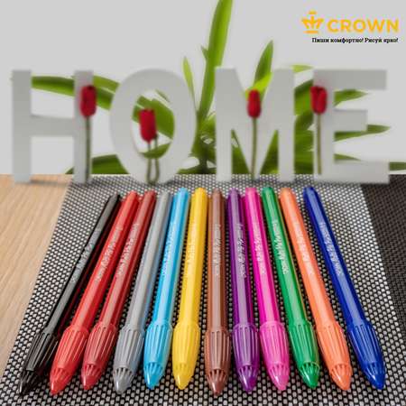 Набор капиллярных ручек CROWN MultiPla 12 цветов 0.3 мм