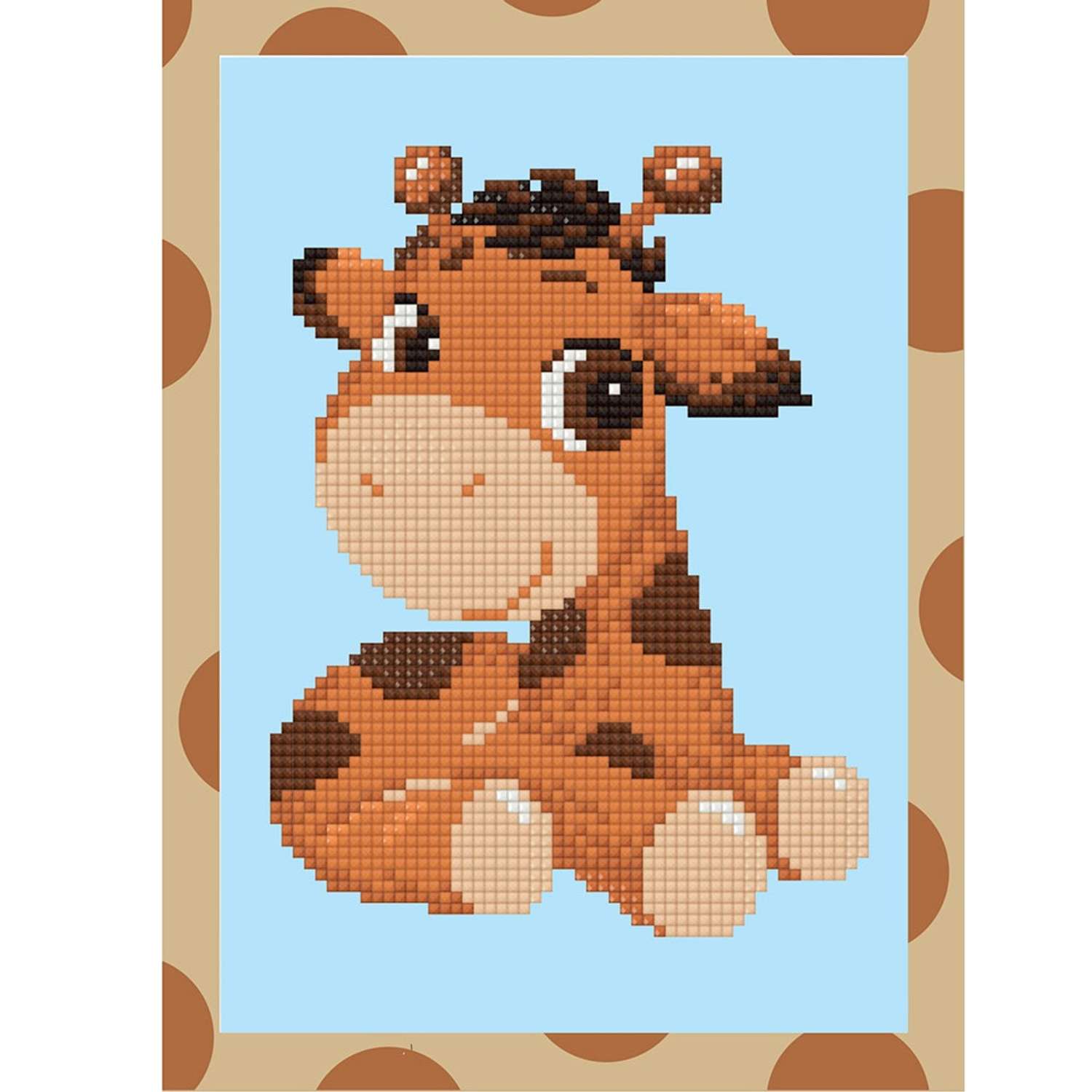 Кристальная мозаика Фрея ALVS-029 мини-картинка Милый жирафик 19.5 х 14 см - фото 2