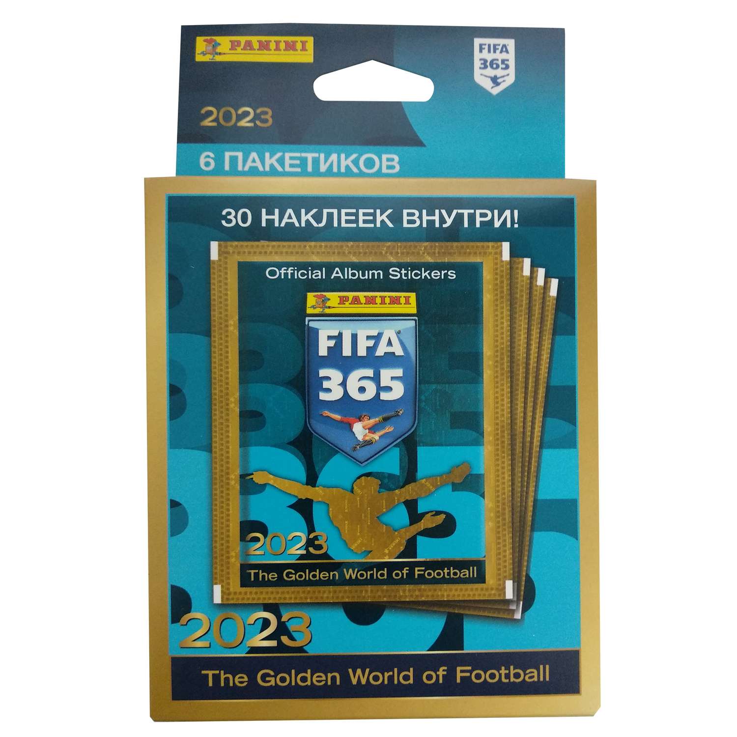 Наклейки коллекционные Panini FIFA 365 2023 6 пакетиков в экоблистере - фото 1