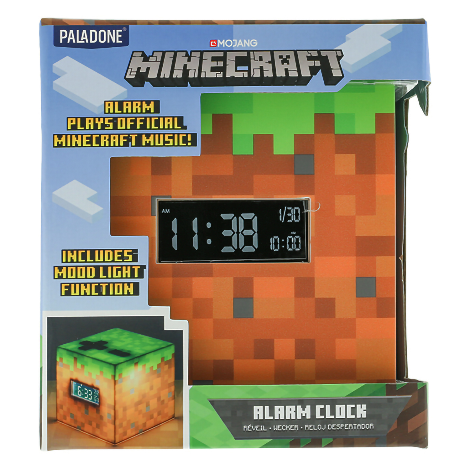 Будильник PALADONE Minecraft Alarm Clock PP6733MCF купить по цене 4490 ₽ в  интернет-магазине Детский мир