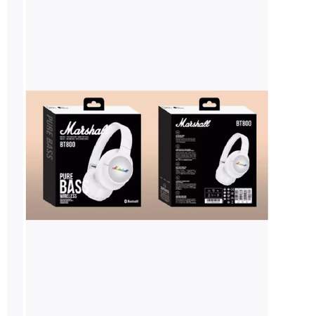 Наушники Bluetooth CASTLELADY беспроводные Marshall ВТ 800 WHITE