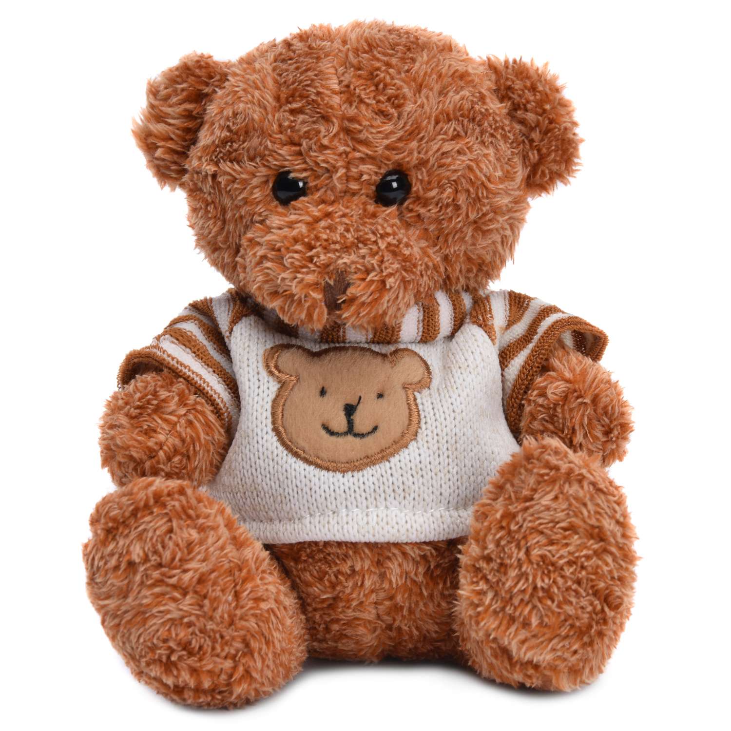 Мягкая игрушка Девилон Медвежонок Стеша Светло-коричневый 18 см - фото 1