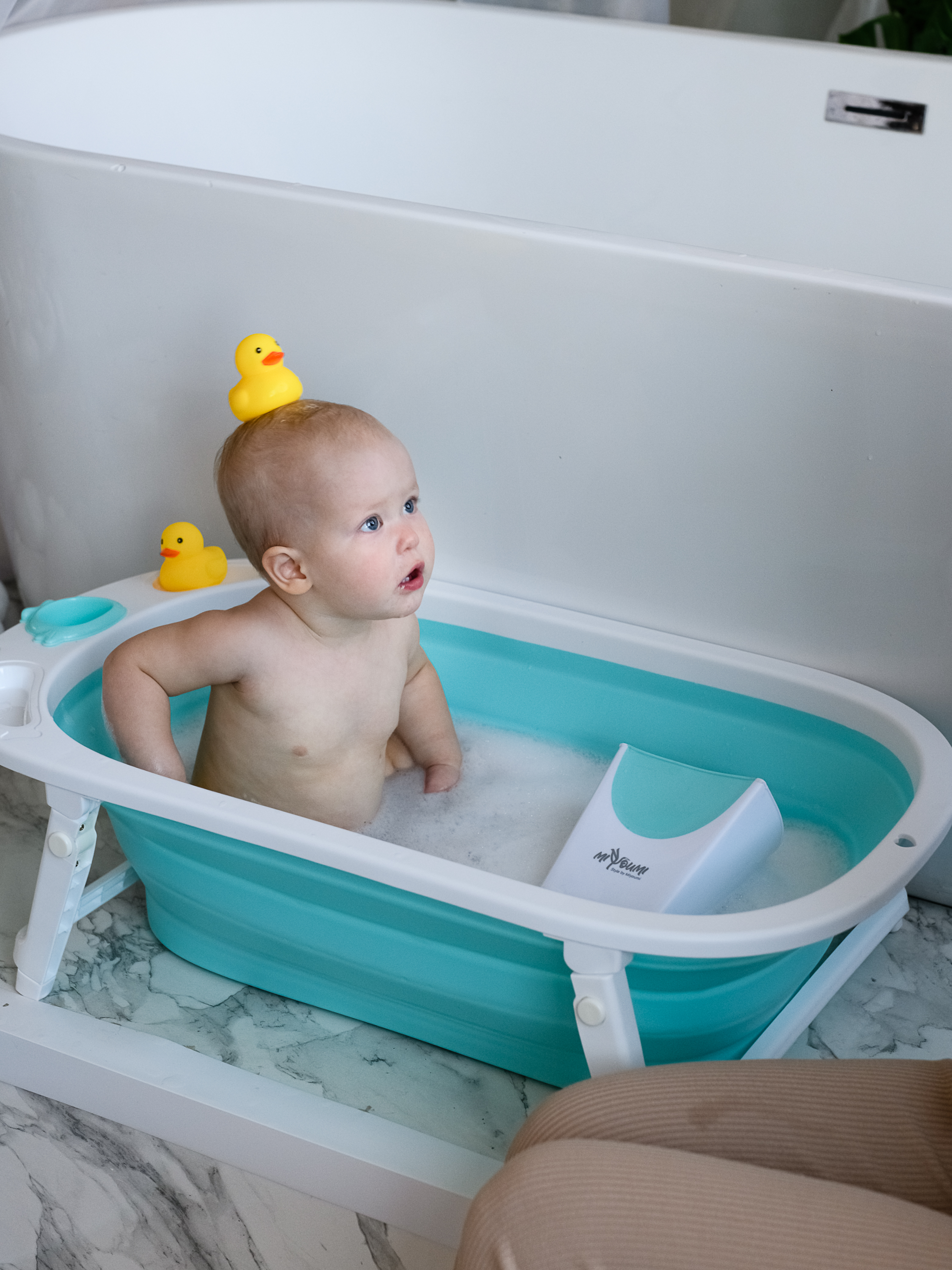 Ковш детский Miyoumi для купания и мытья головы - Mint - фото 11