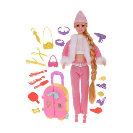 Кукла для девочки Наша Игрушка Игровой набор 19 предметов