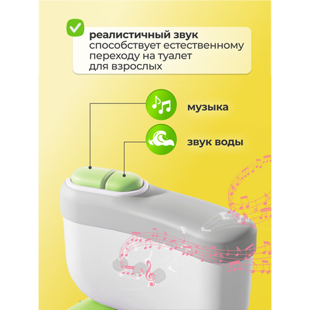 Горшок-унитаз Honest Shop зеленый