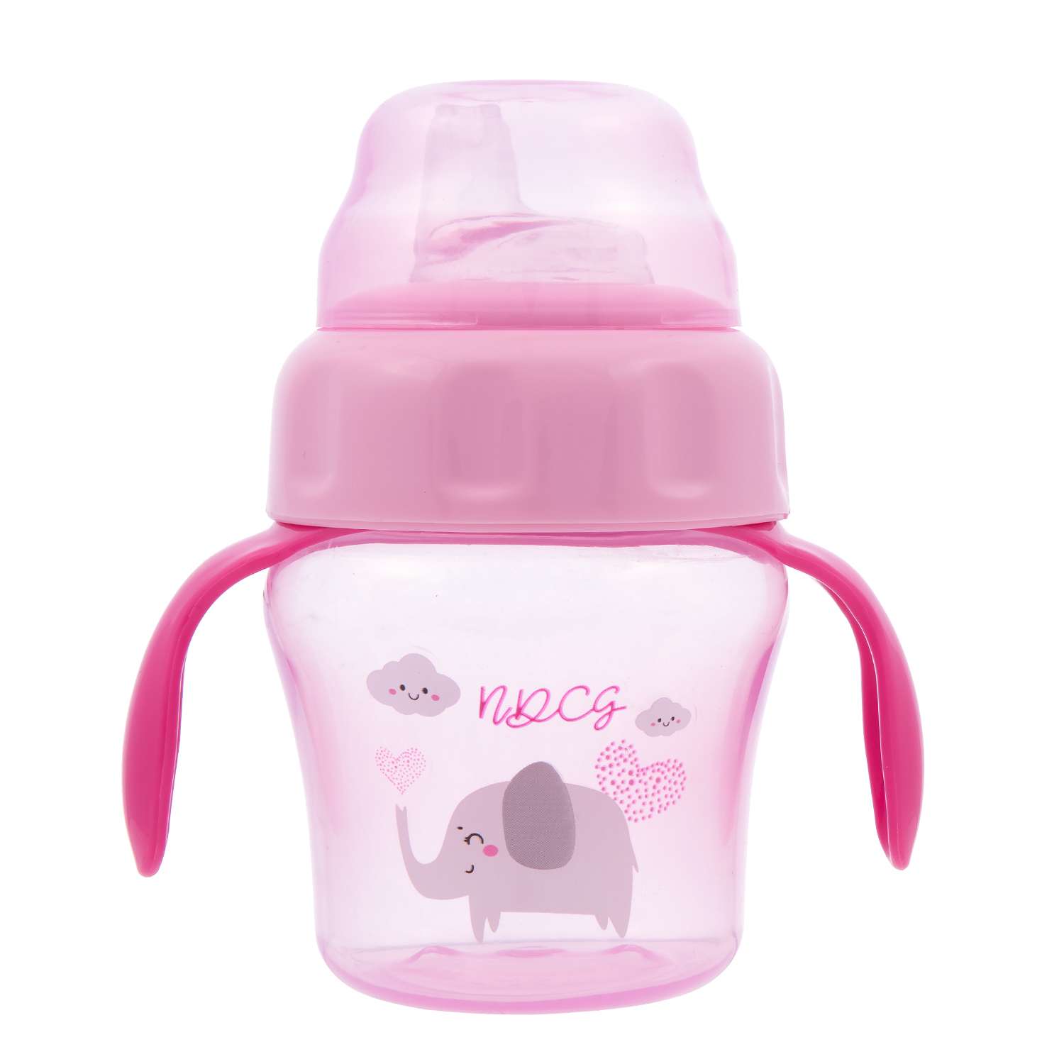 Поильник NDCG чашка Mother Care с 6 месяцев 120мл розовый - фото 1