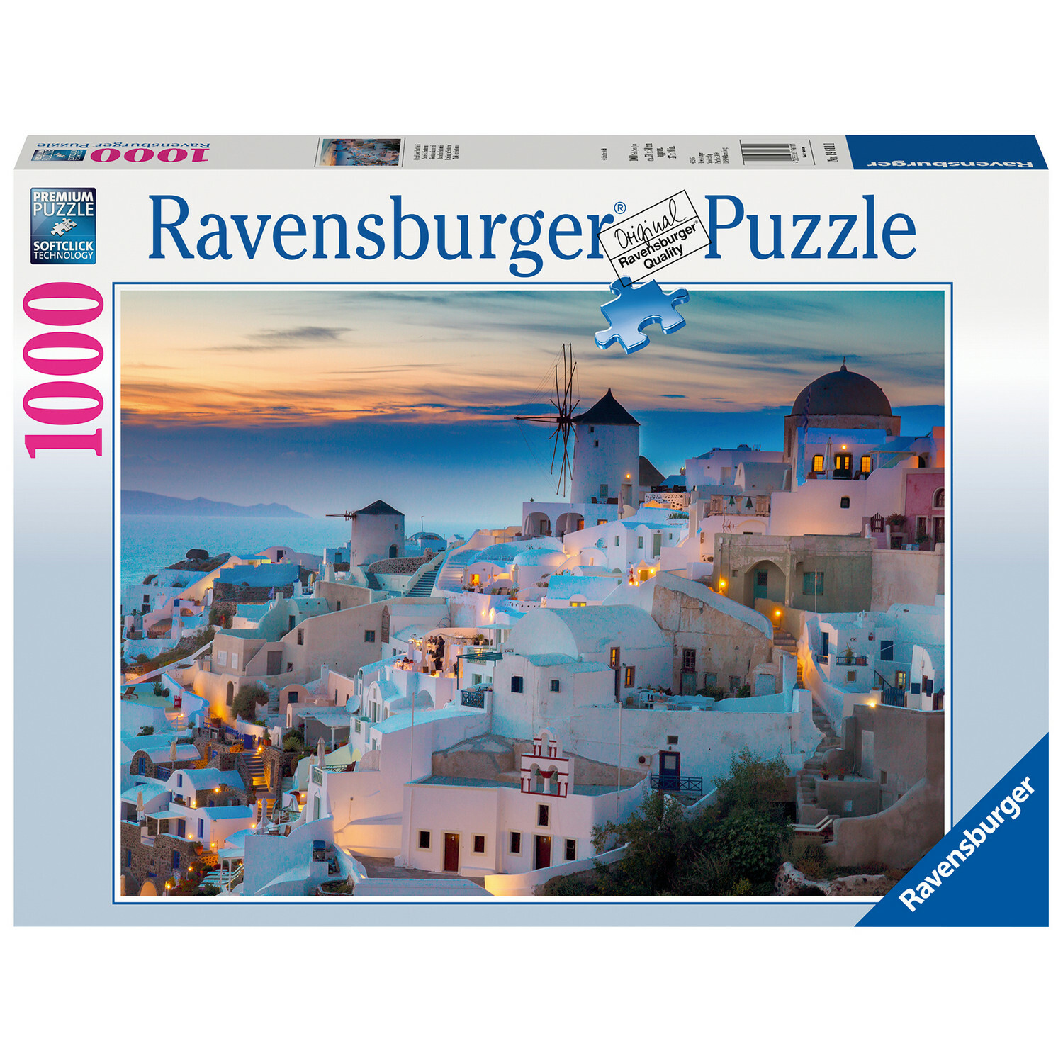 Пазл Ravensburger Вечерний Санторини 1000элементов 19611 - фото 1