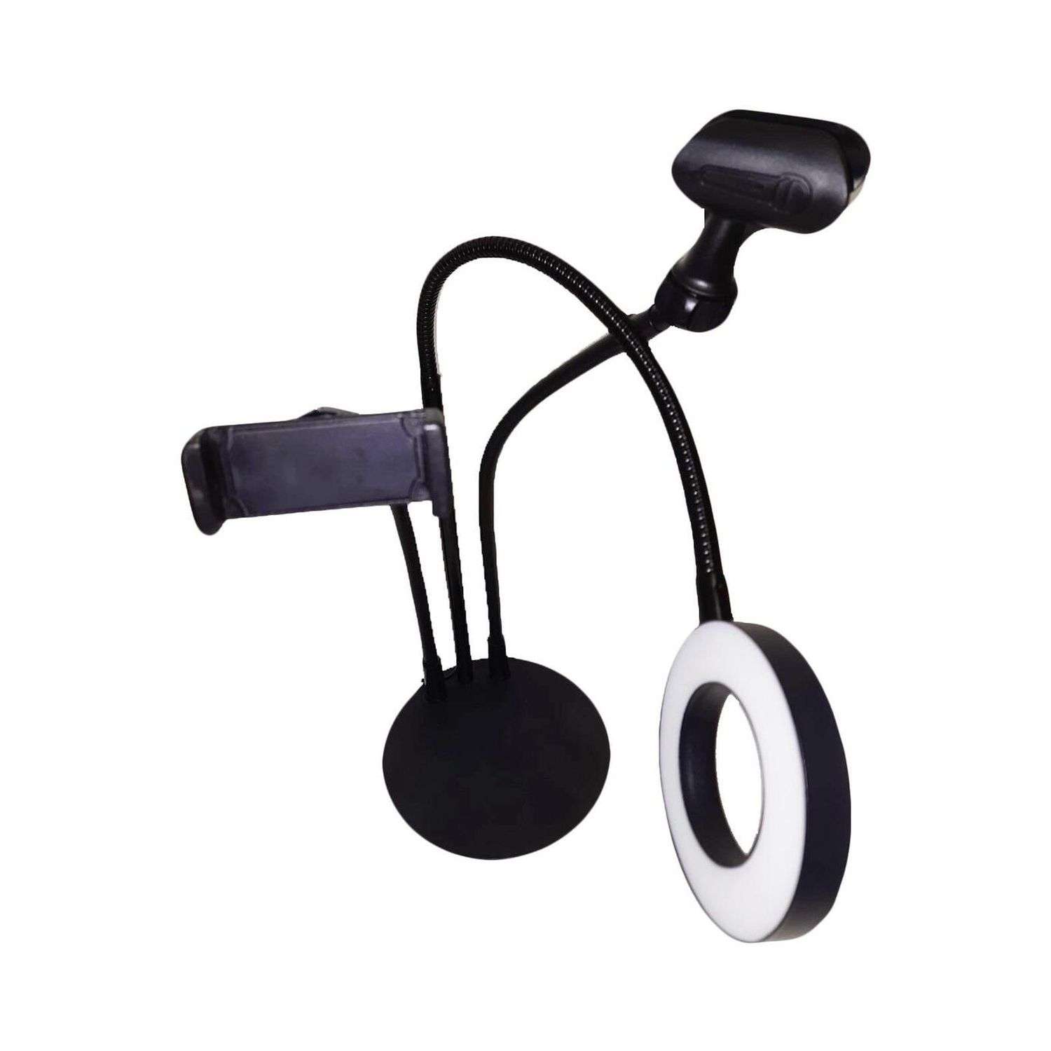 Селфи-лампа NPOSS с гибким держателем для микрофона черная - фото 3