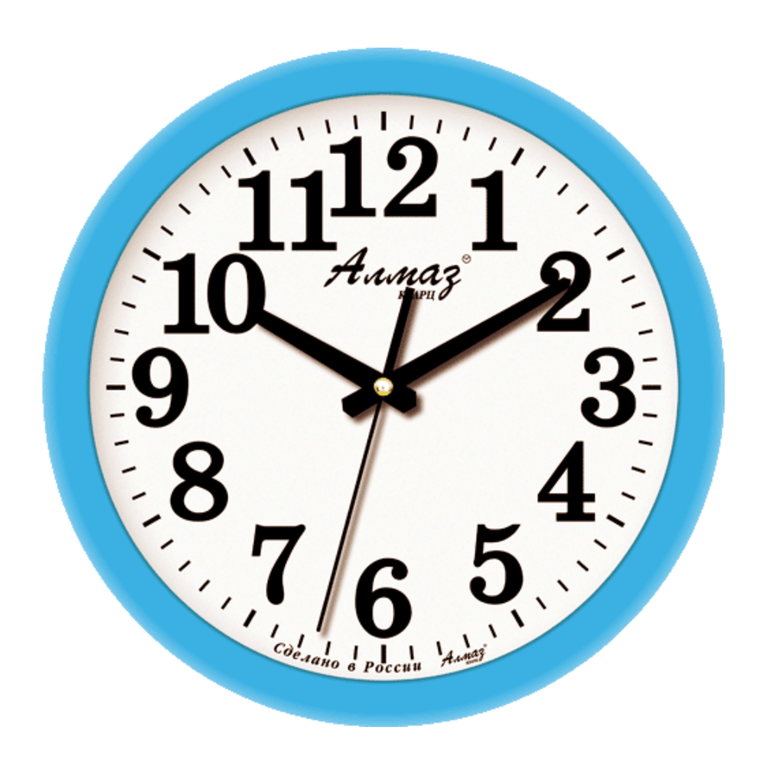 Часы настенные АлмазНН круглые голубые 28.5 см - фото 1
