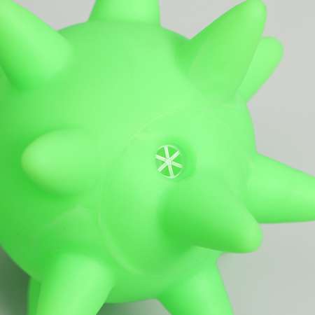 Игрушка для собак Пижон пищащая «Вирус» 10 см. зелёная