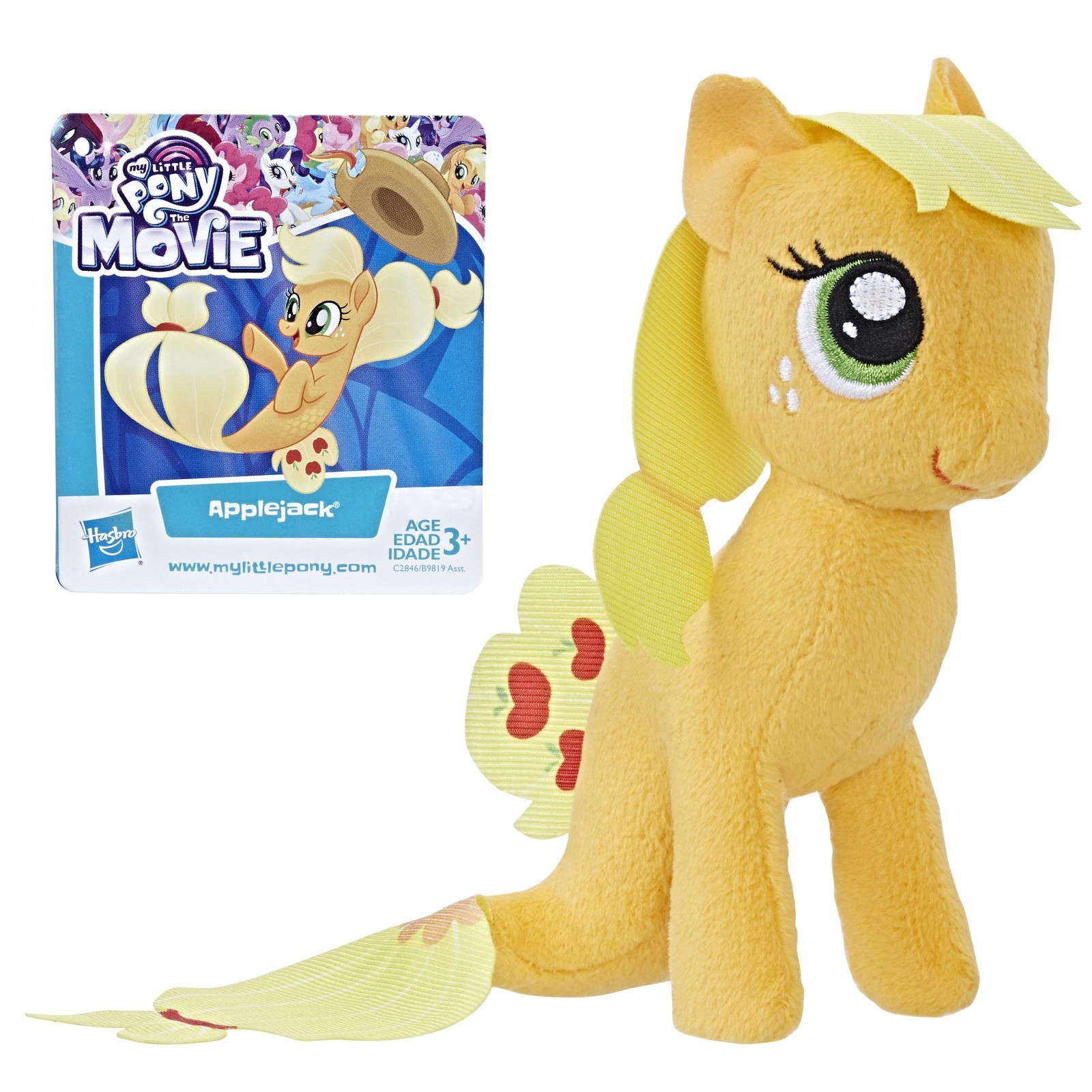 Игрушка мягкая My Little Pony Пони Эпплджек с волосами C2846EU4 купить по  цене 199 ₽ в интернет-магазине Детский мир