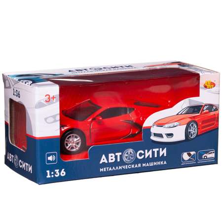 Автомобиль Abtoys АвтоСити 1:36 красный