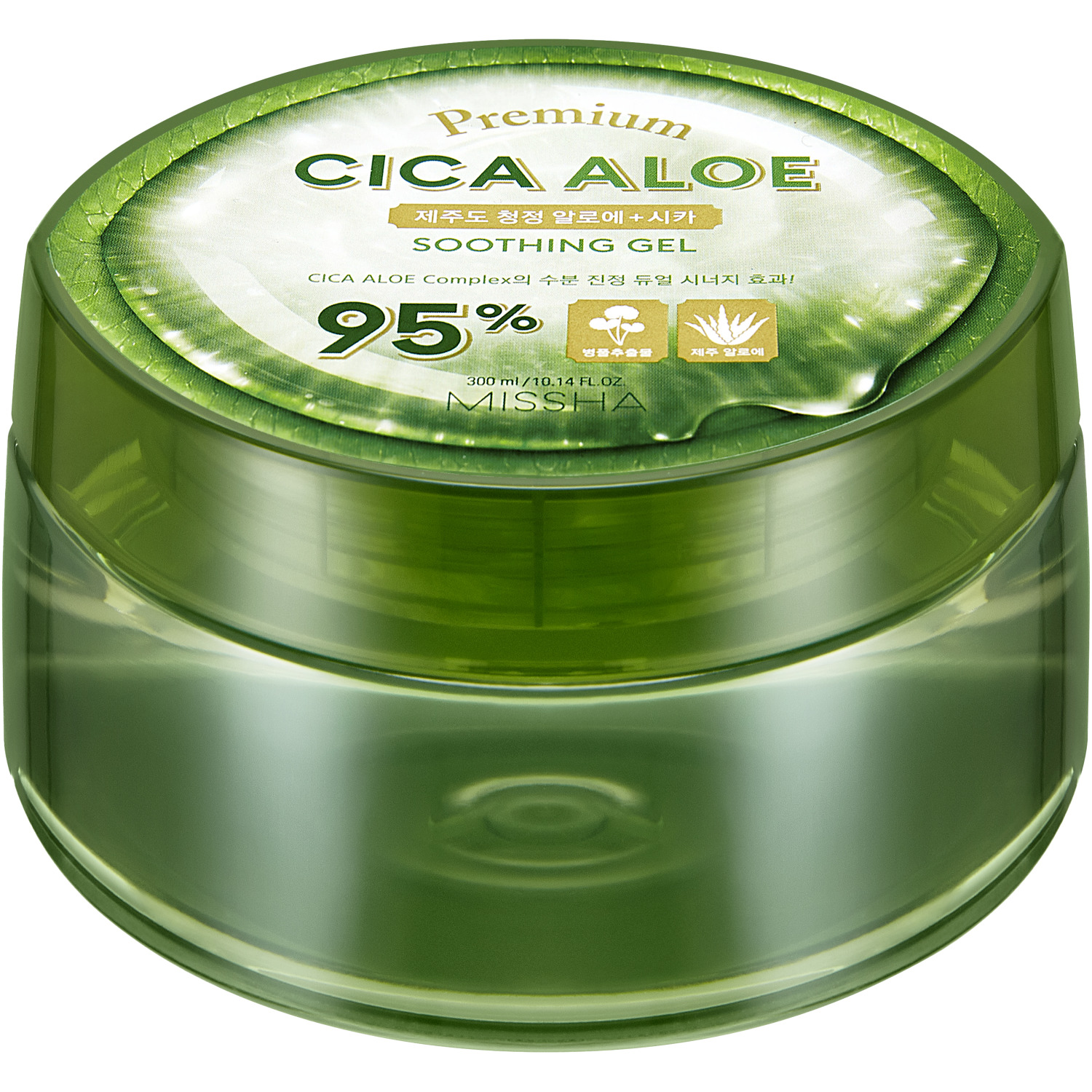 Успокаивающий гель MISSHA Premium Cica Aloe с алоэ универсальный 300 мл - фото 1