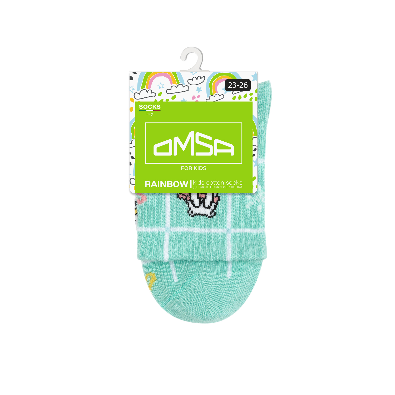 Носки Omsa OMSA kids Calzino 21P75 (Мишки) Menta - фото 2