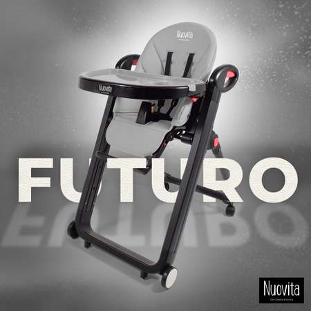 Стульчик для кормления Nuovita Futuro Nero Серый