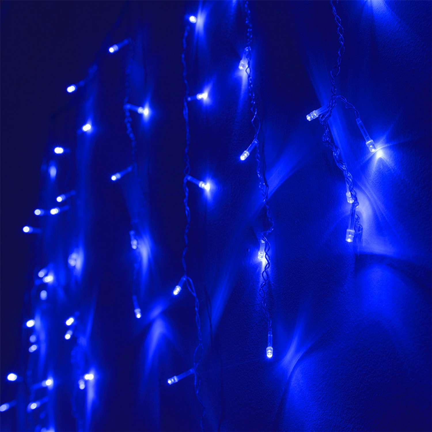 Светодиодная гирлянда FUNRAY Бахрома синий свет 1.6х0.7 м 8 режимов IC-72B - фото 2