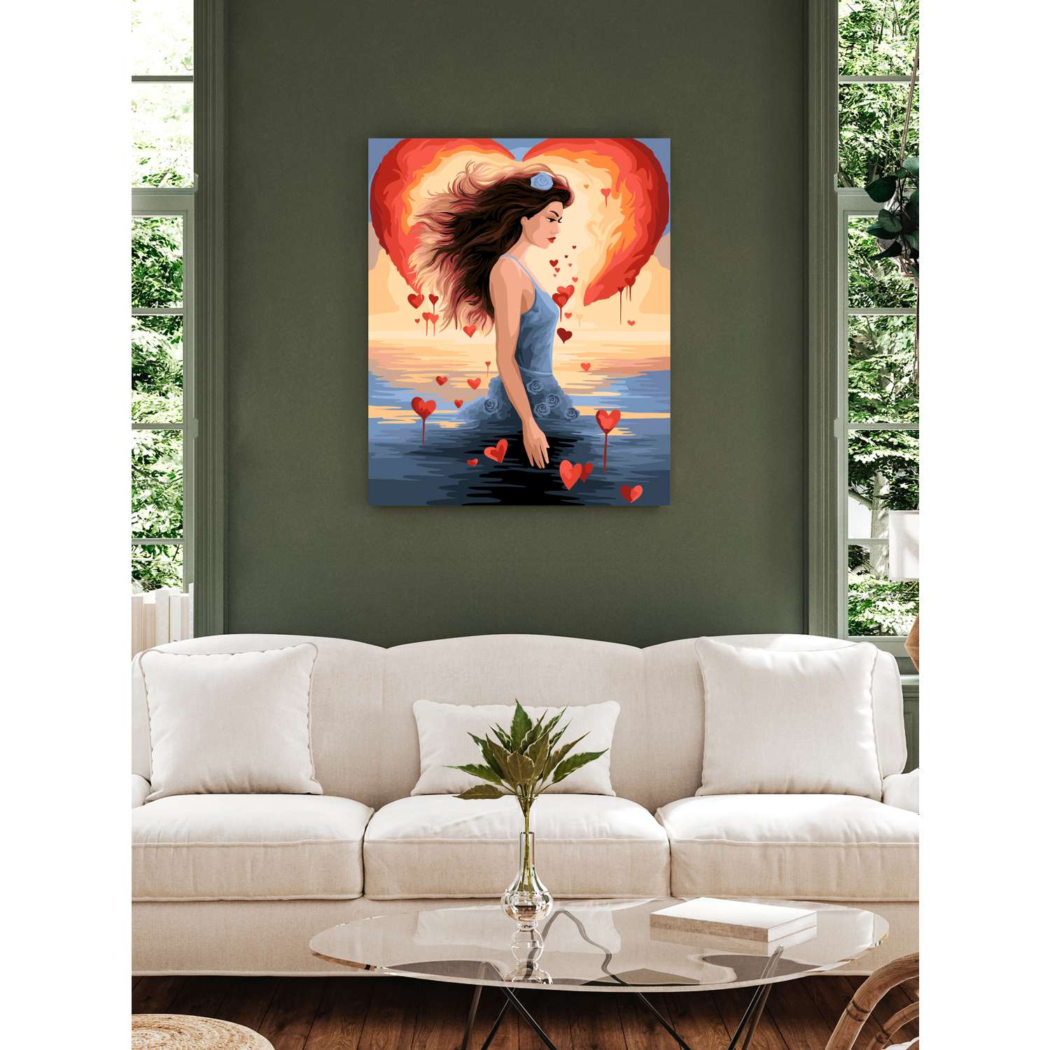Картина по номерам Art sensation холст на подрамнике 40х50 см Акварель любви - фото 3